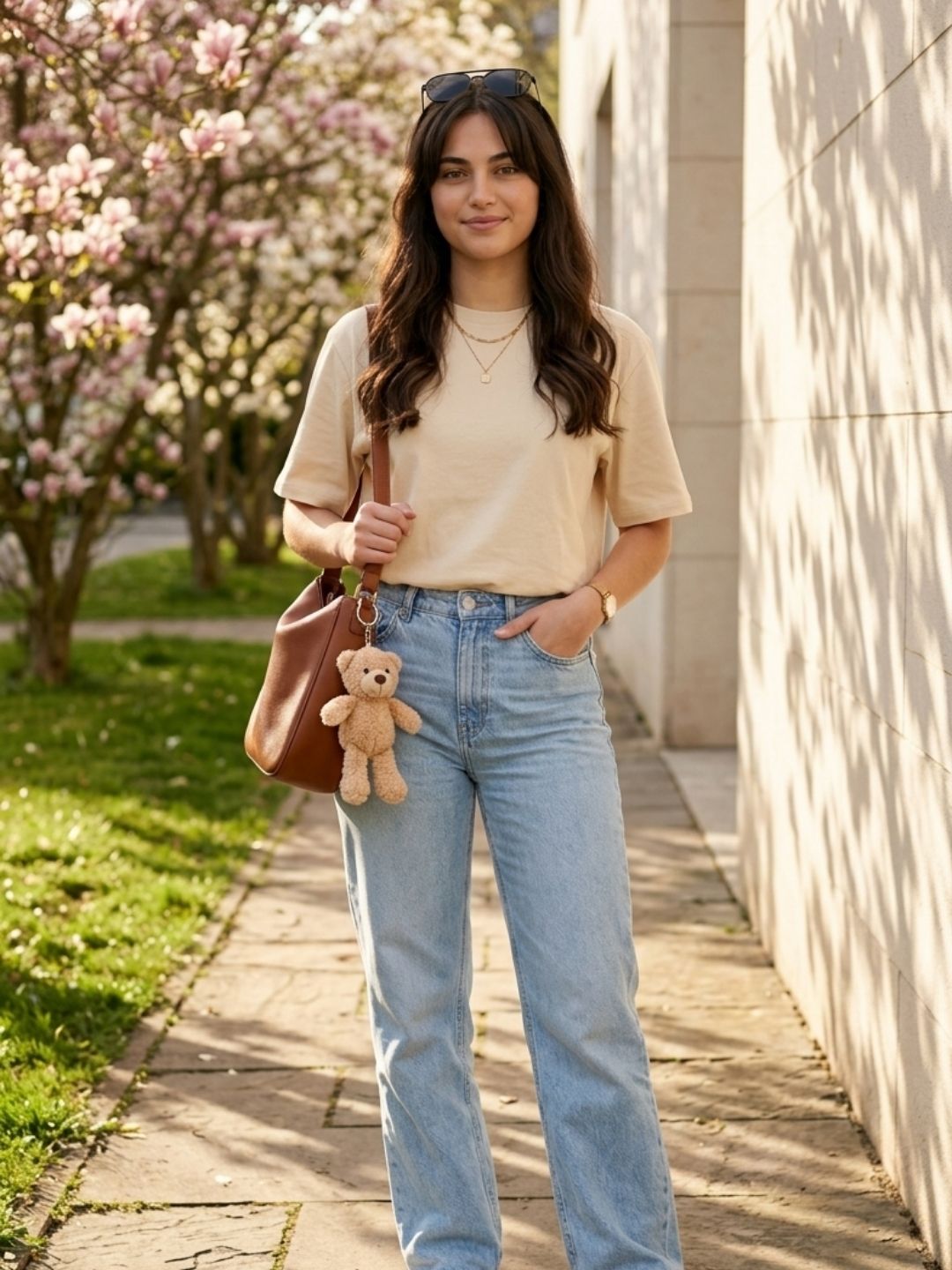 Oversized Essential Tee – Cream