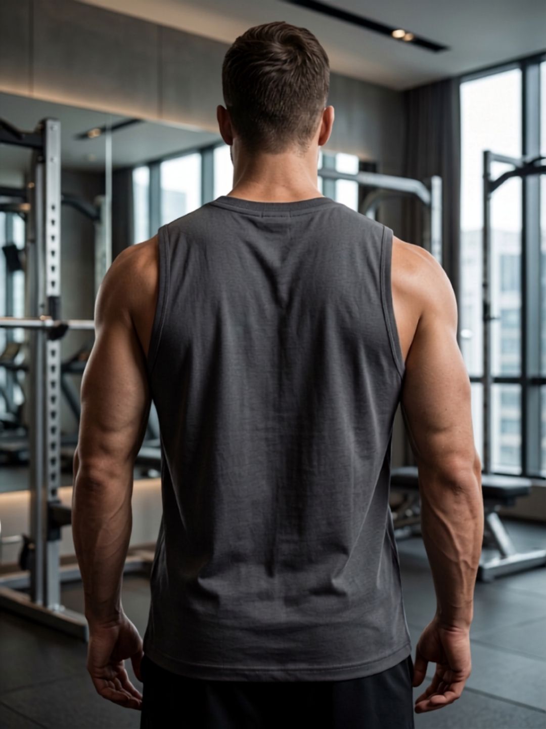Vintage Wave Rider Sleeveless Tee | Charcoal | The Modvue