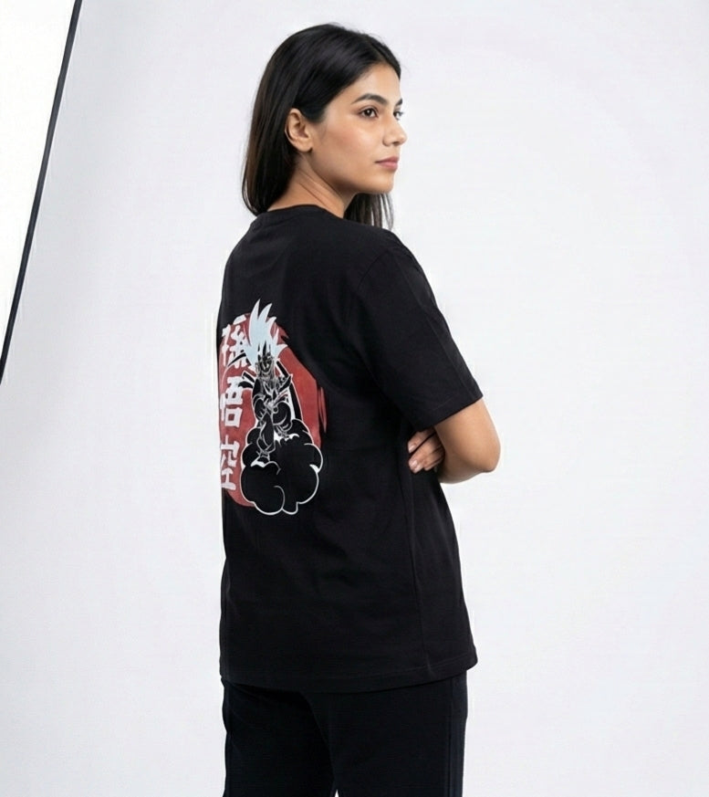 Nimbus Goku Graphic Tee – Black