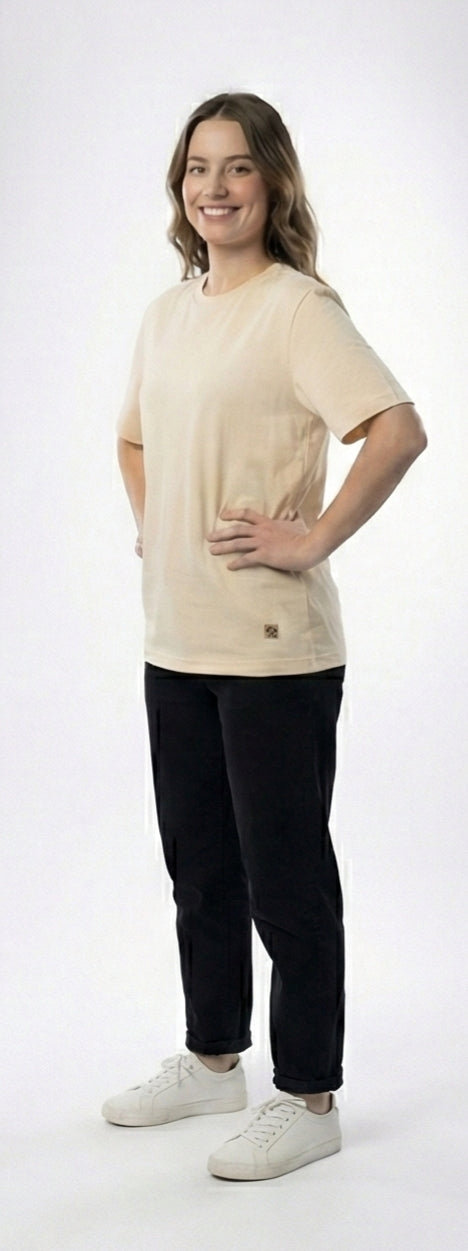 Retro Sun Wukong Graphic Tee – Cream