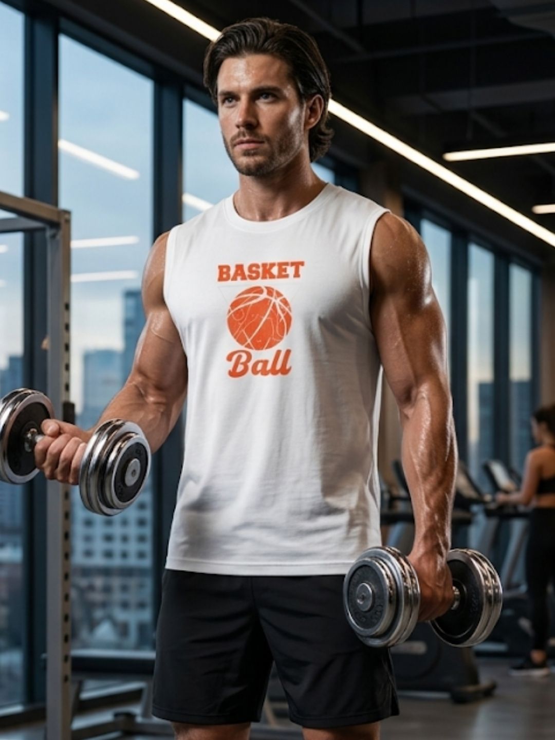 Basketball Athletic Division Muscle Tank – Men’s White