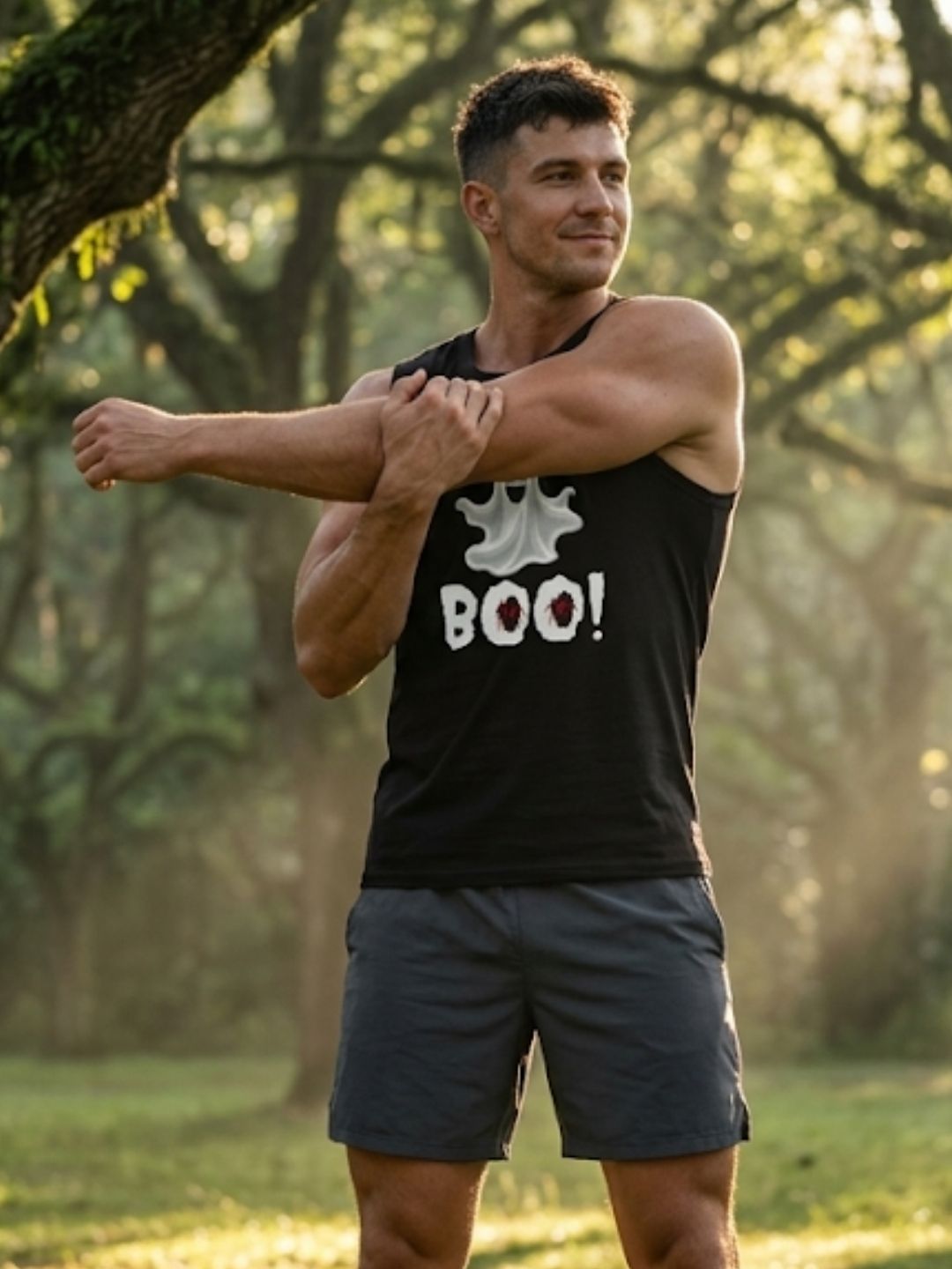 Ghost BOO! Muscle Tank – Black