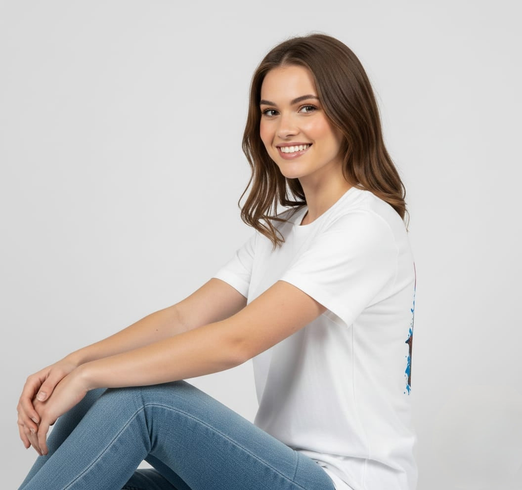 Reality Alien Graphic Tee – White
