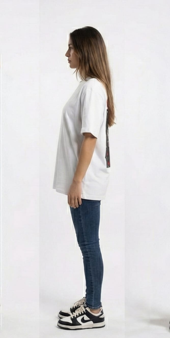 World At War Dragon Graphic Tee – White
