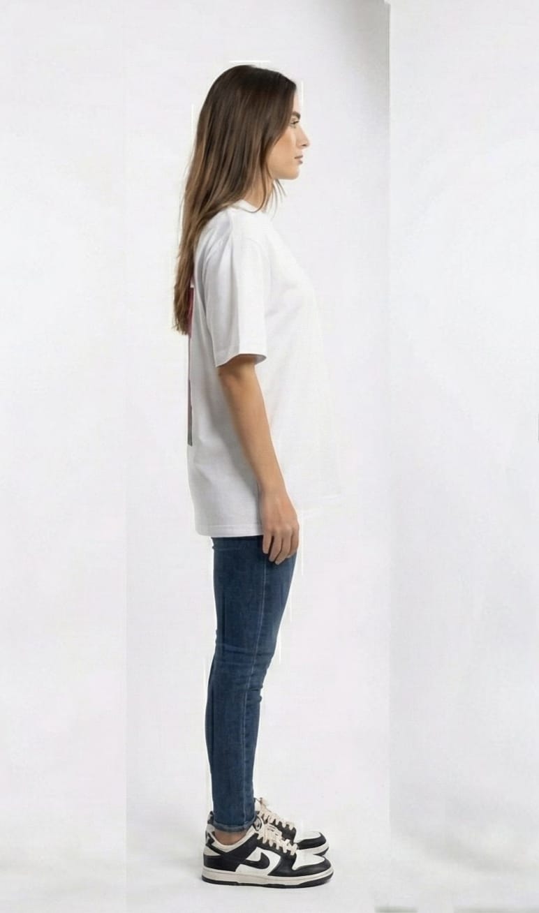 World At War Dragon Graphic Tee – White