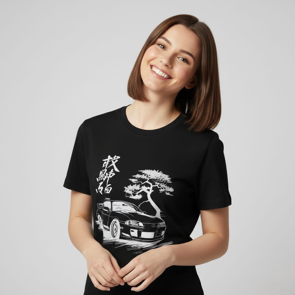 JDM Bonsai Graphic Tee – Black