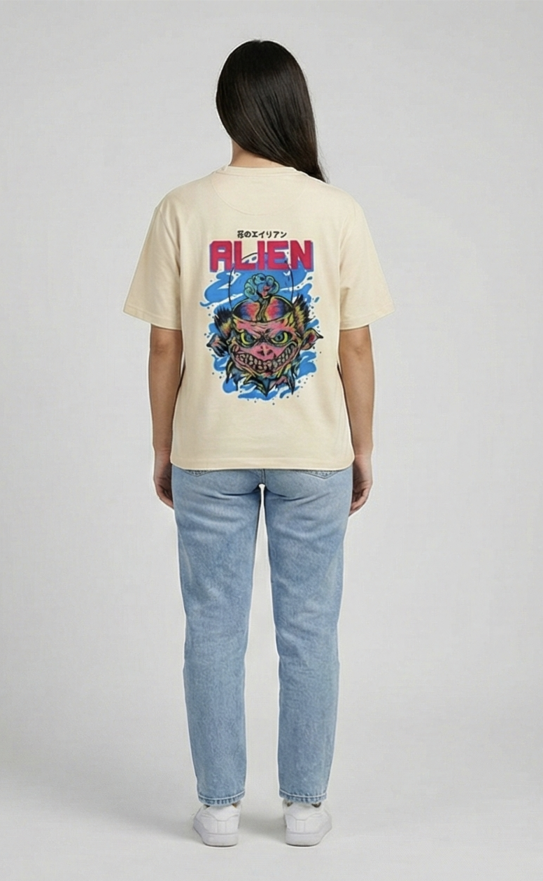 Oversized Essential Tee – Cream