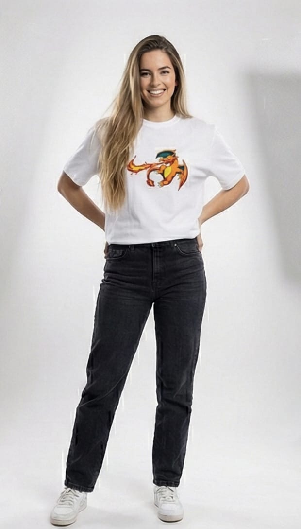 Charizard Graphic Tee – White