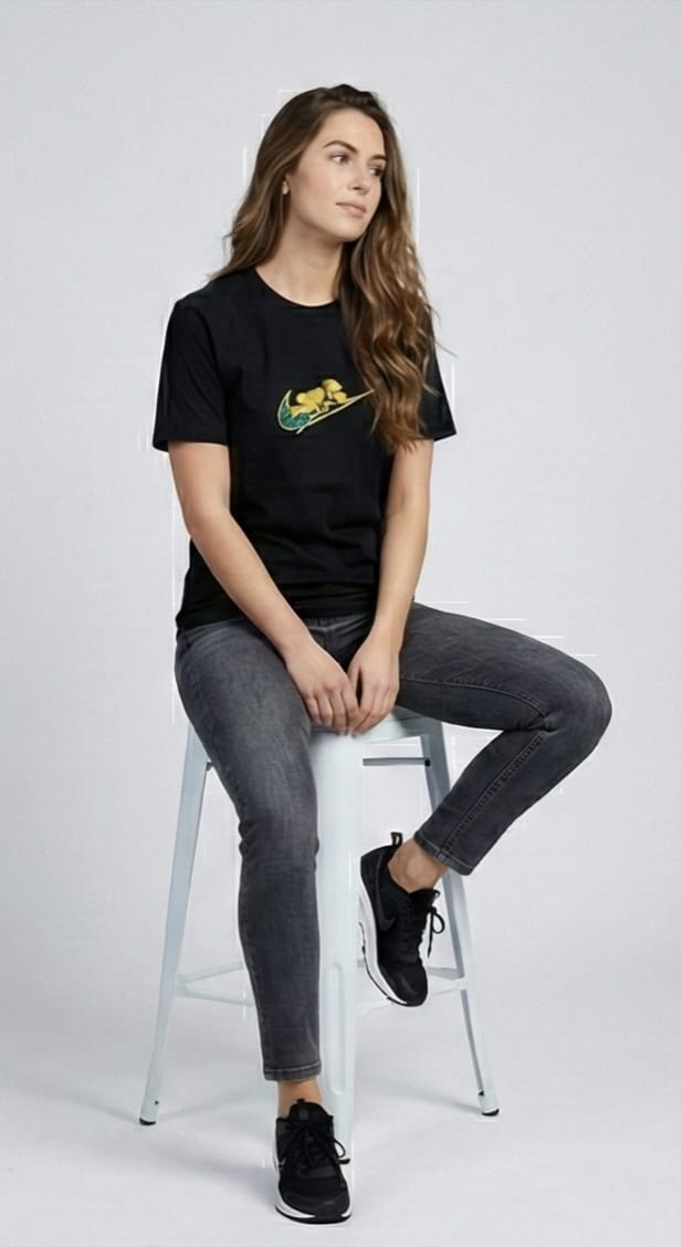 Golden Sphinx Graphic Tee – Black