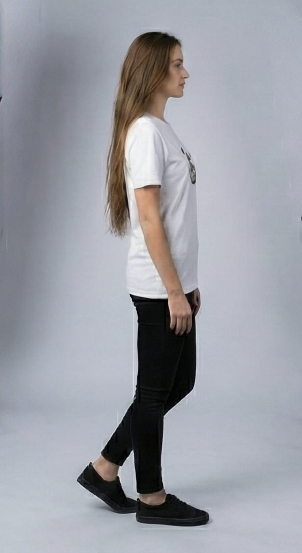 Astronaut Moon Graphic Tee – White