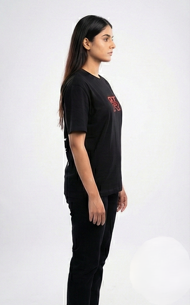 GT-R x Porsche Graphic Tee – Black