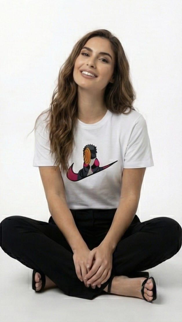 Obito Swoosh Graphic Tee – White