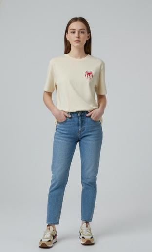 Spider-Man Action Graphic Tee – Cream