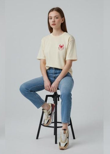 Spider-Man Action Graphic Tee – Cream
