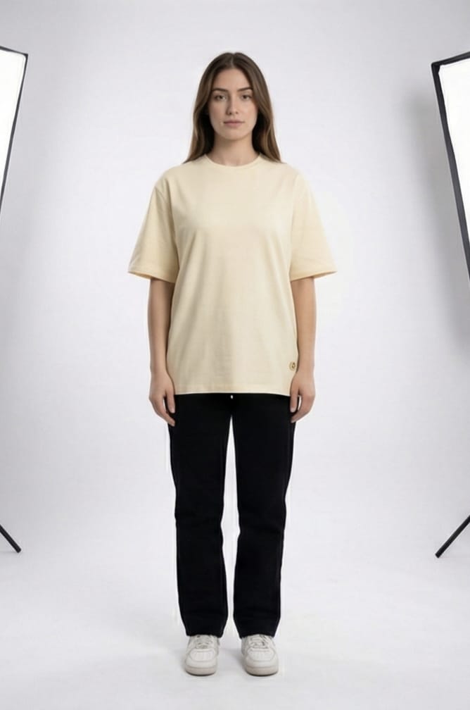 Born Race Dragon Oversized Tee – Cream