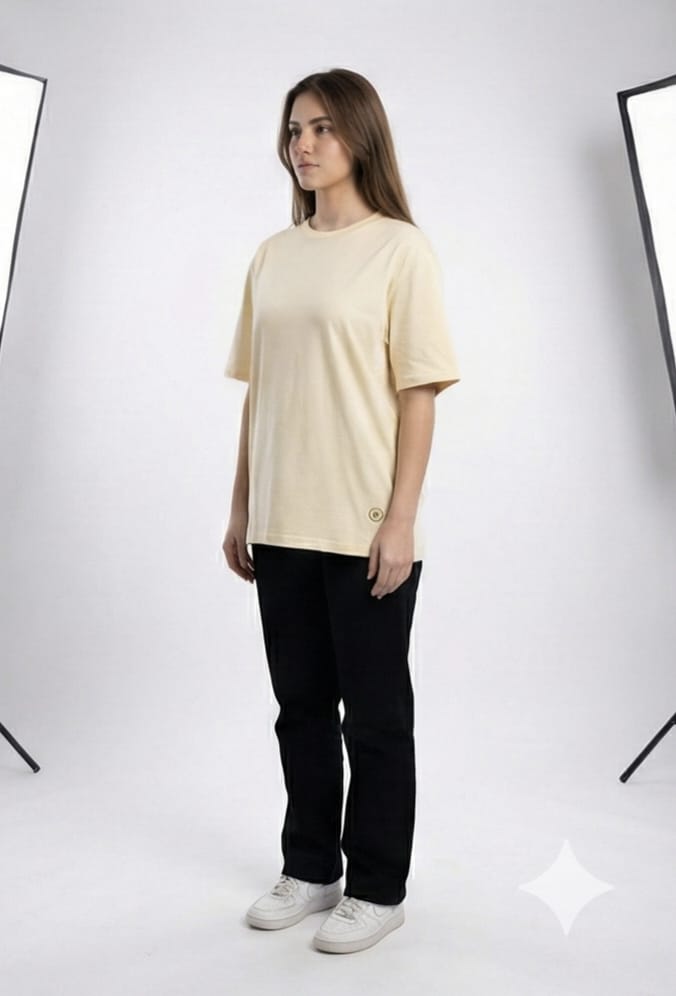 Born Race Dragon Oversized Tee – Cream