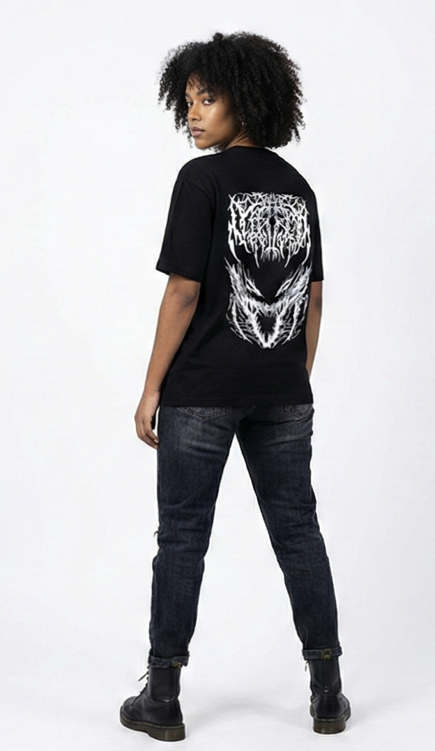 Northbound Gothic Arc Graphic Tee – Black